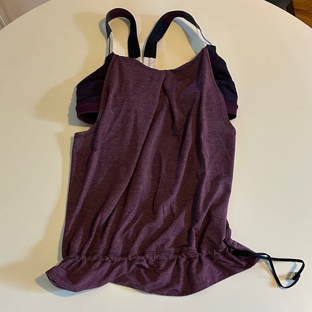 Purple built in bra lululemon tank